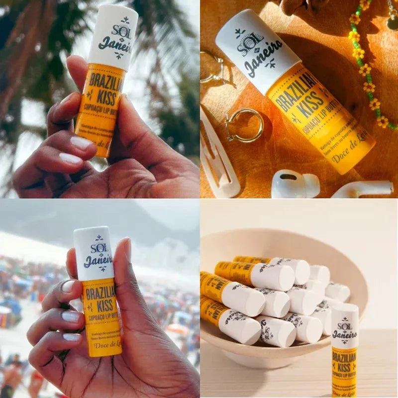 Brazilian Kiss Lipstick Moisturize Lip Balm Reduces Lip Lines Long Lasting Anti Drying gel lipstick Nourishing Lip Care Makeup