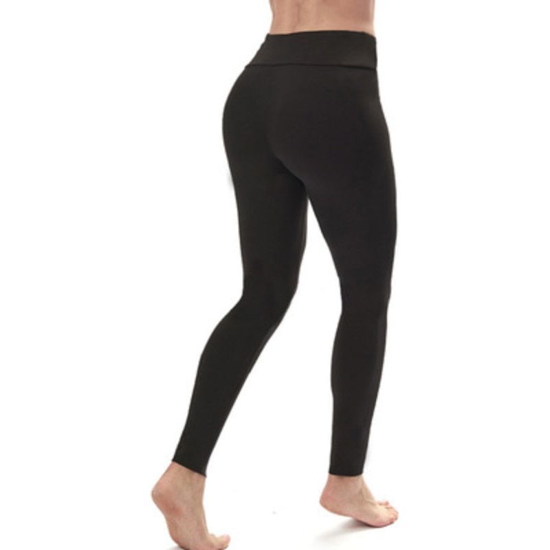 High Waisted Fitness Leggings for Women High Stretch Sport Yoga Pants Milk Silk Solid Color Tight - Jointcorp