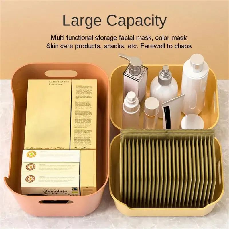Household Fall Resistance Multifunction Storage Classification Desktop Heighten Grocery Basket Big Exposure Storage Basket