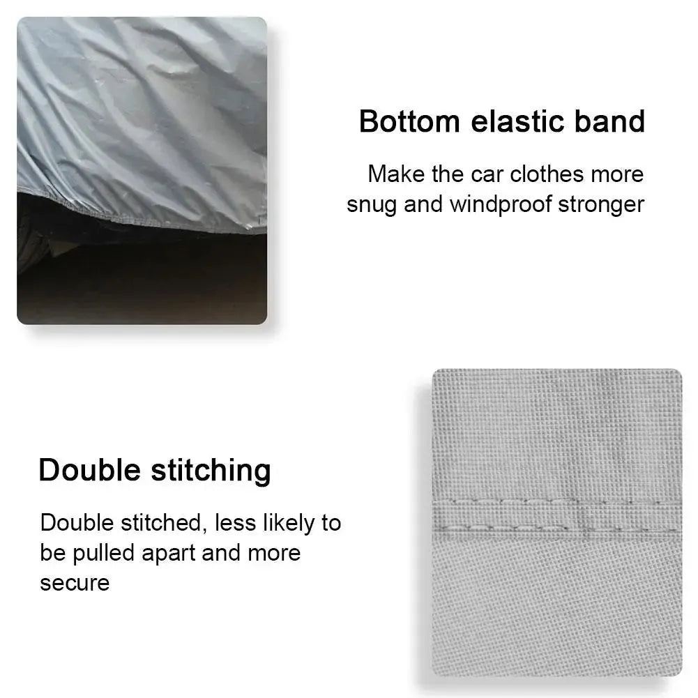 Waterproof Sunshade Car Cover - Universal SUV Sedan Scratch-Resistant Dustproof UV Protection Car Tools Summer Supplies