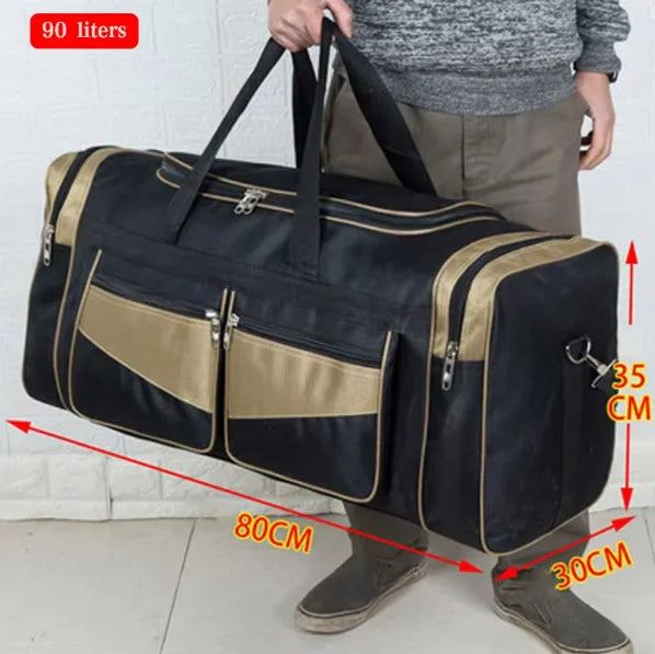60L 90L Travel Duffle Handbags Large Traveling Tas For Women Men Gym Fitness Luggage Outdoor Bag Sack Trip Shoulder Pack XA15WD