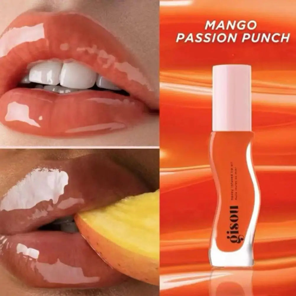 Honey Infused Hydrating Lip Oil Nourishing Lip Moisturizer Shine Smooth Clear Shimmer Lip Oil Lip Care For Women