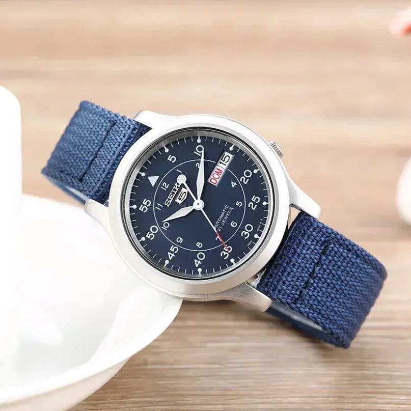 Seiko 5 Military Men's Dial Nylon Band Automatic Watch - SNK807K2