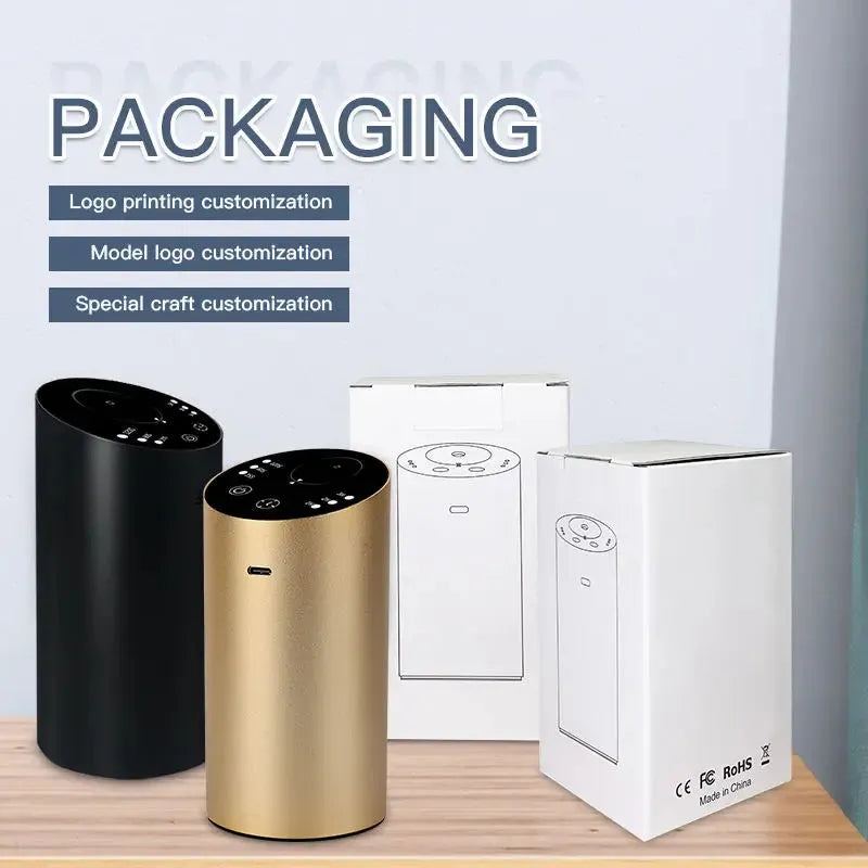 Wireless Car Aroma Diffuser with 20ml Empty Essential Oil Bottle Rechargeable Fragrance Diffuser for Bedroom