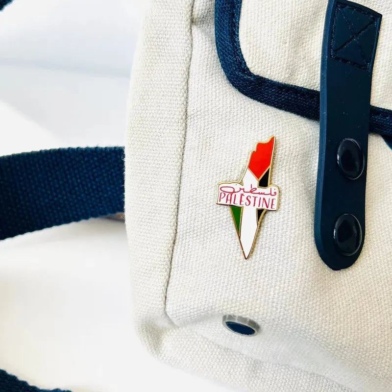 HNSP Palestinian Flag Stainless Steel Brooch For Men Women Badge Jewelry Accessories