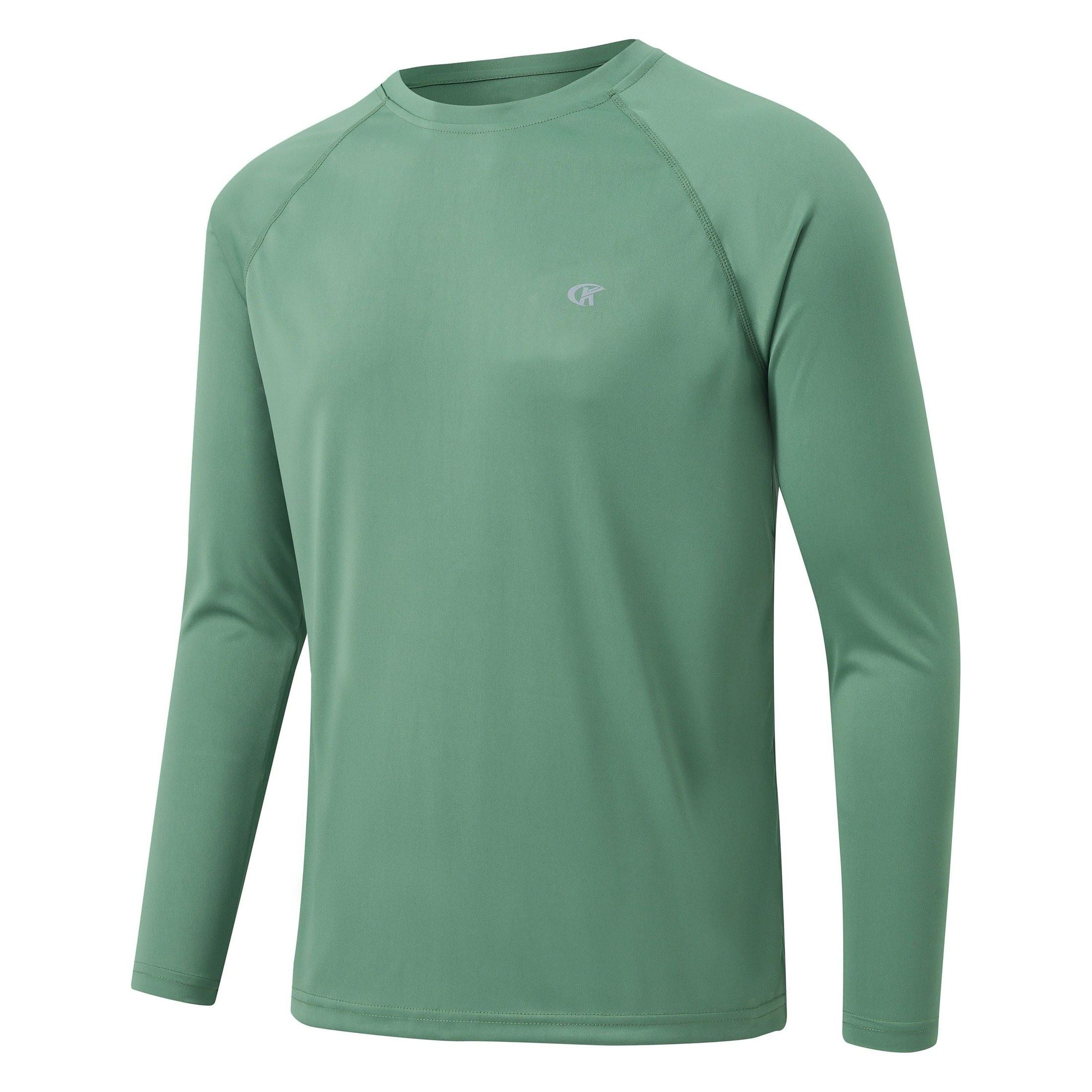 Men's Long Sleeve T-Shirt UPF 50+ Rash Guard Tee UV Sun Protection Shirt for Sport Fishing Hiking Workout Outdoor Pullover Shirt - Jointcorp