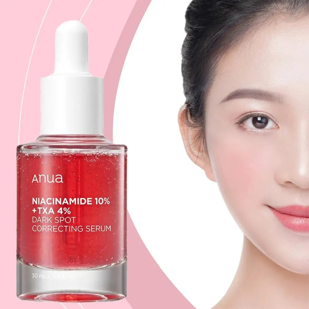 Black Spot Correction Facial Serum Whitening Fade Dark Stain Essence Liquid Reduces Fine Line Improves Dull Skin Face Care Serum