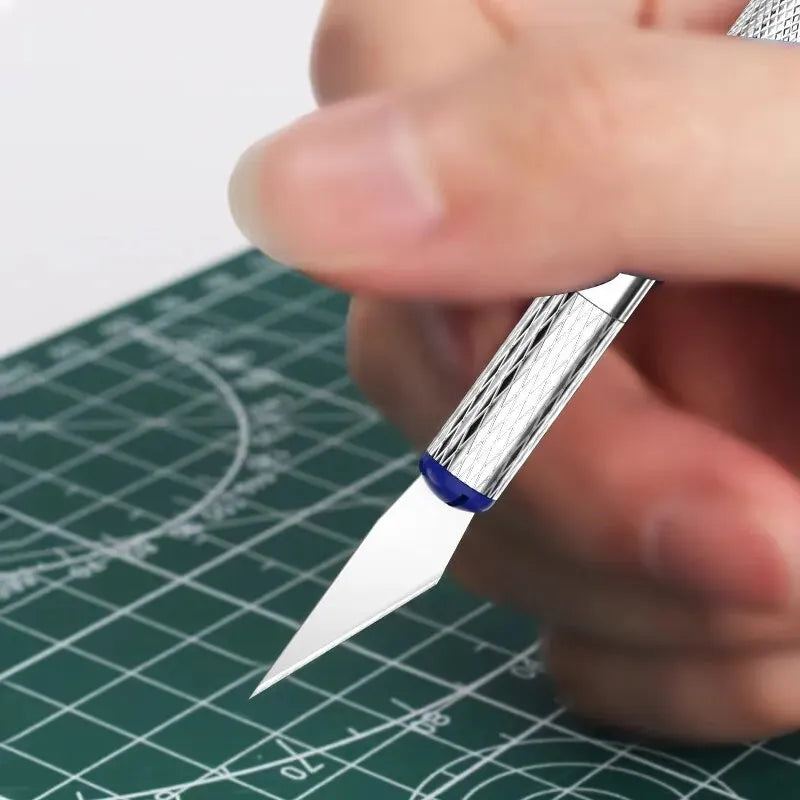 13Pcs Metal Carving Knife Pen Style Art Seal Cutting Manual Combination Paper Cuttings Non-Slip Gadget DIY Precision Repair Tool