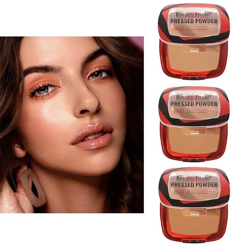 3 Colors Bronzer Makeup, Sculpting Matte Powder,Waterproof, Brighten Oil-Control Nude Makeup Pressed Powder Cosmetics