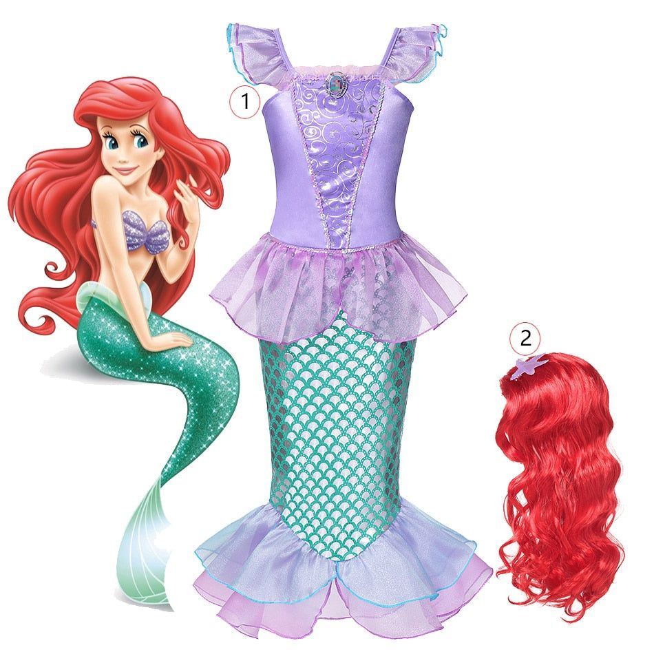 Disney Princess Girls Mermaid Ariel Dress