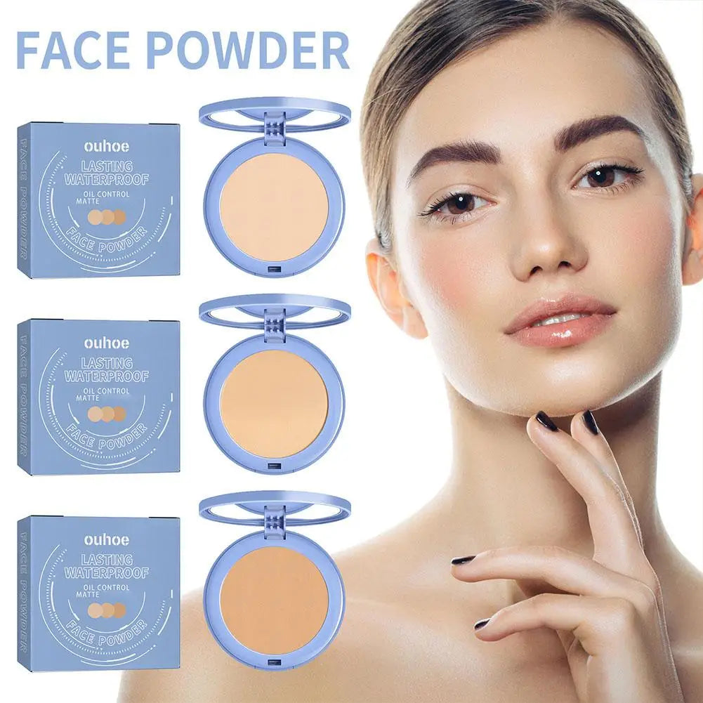 Silk Soft Misty Powder Cake Oil Control Long-lasting Waterproof Concealer Brighten Natural Smooth Texture Face Makeup Cosmetic