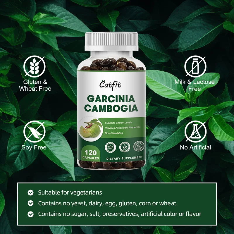 Garcinia Cambogia Capsules for Weight Loss Decrease 700mg Fat Burner for Men&Women Detox Skin Beauty Health Fast Slimming