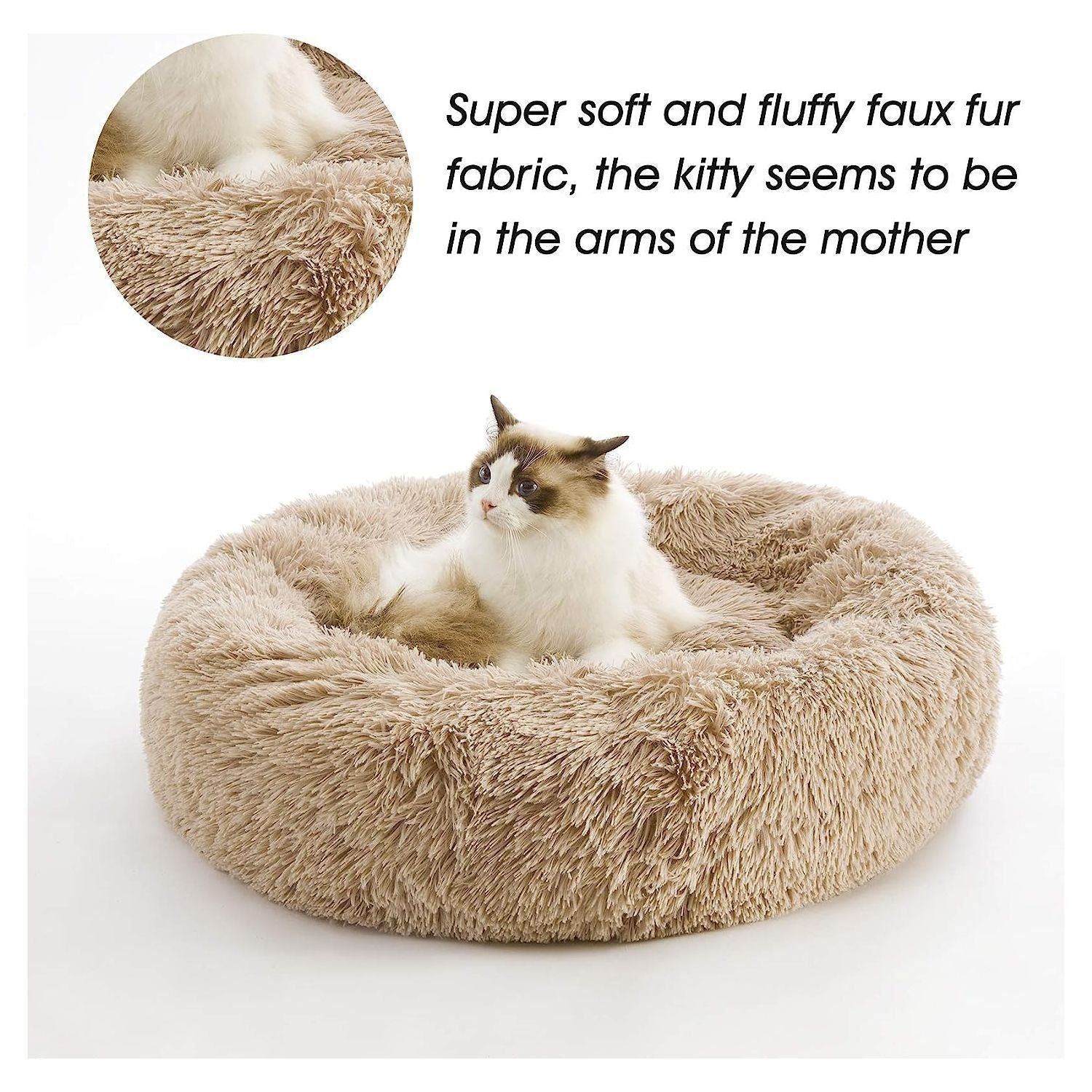 Super Cat Bed Warm Sleeping Cat Nest Soft Long Plush Best Pet Dog Bed for Dogs Basket Cushion Cat Bed Cat Mat Animals Sleeping - Jointcorp