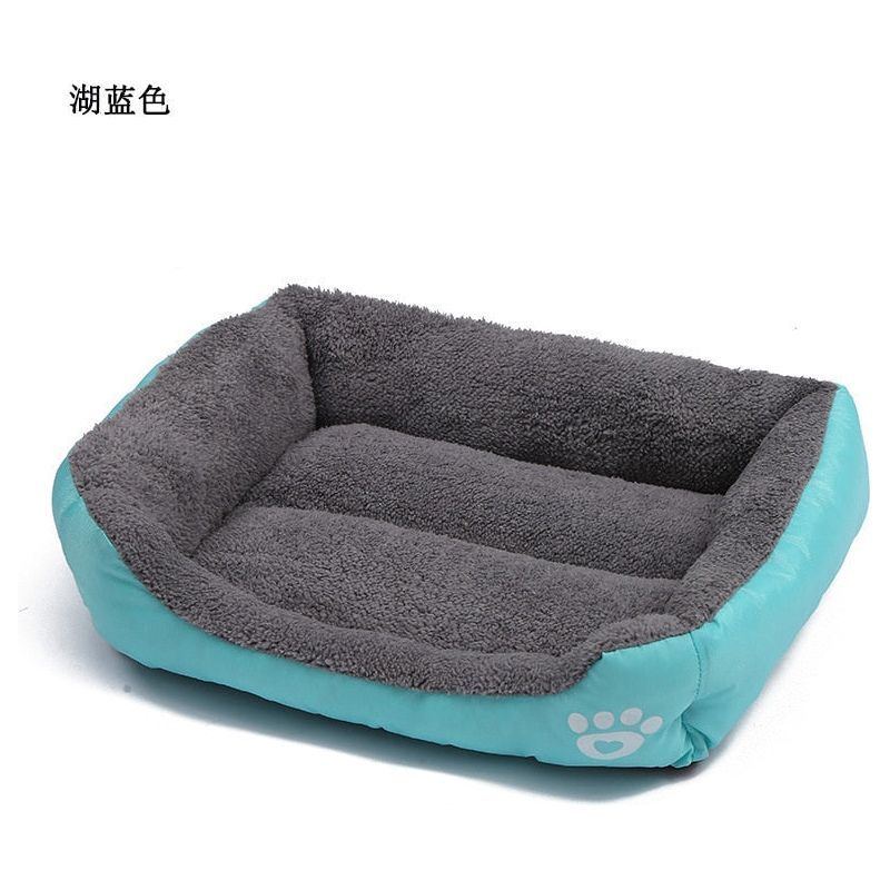 Large Pet Cat Dog Bed Square Plush Kennel Summer Washable Cat Mat Waterproof Mattress Pet Cushion Medium Large Dogs Pet Supplies