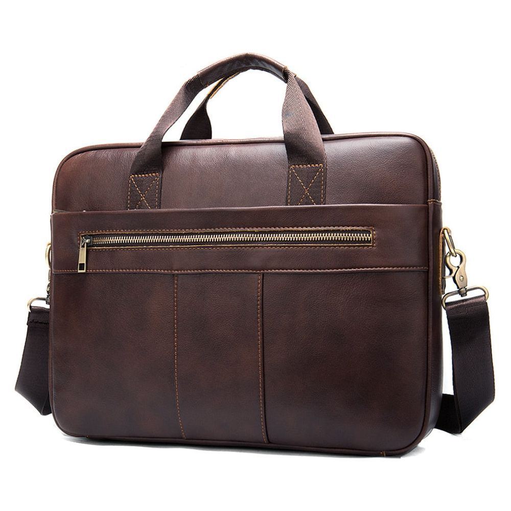 Handbags Casual Leather Laptop Bags Male Business Travel