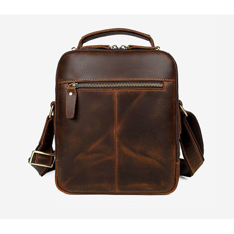 Newsbirds Leather Shoulder Bag Crossbody for Men Cowskin Messenger s Mans Sling Crazy Horse leather day bag - Jointcorp