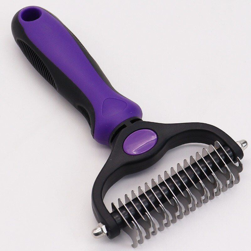 Professional Pet Deshedding Brush Dog Hair Remover Pet Fur Knot Cutter Puppy Cat Comb Brushes Dogs Grooming Shedding Supplies