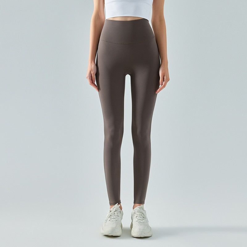 With Logo Seamless Gym Training Leggings Women 20 Colors Sports Leggings Stretch Nylon Lycra No Embarrassing Lines Yoga Pants