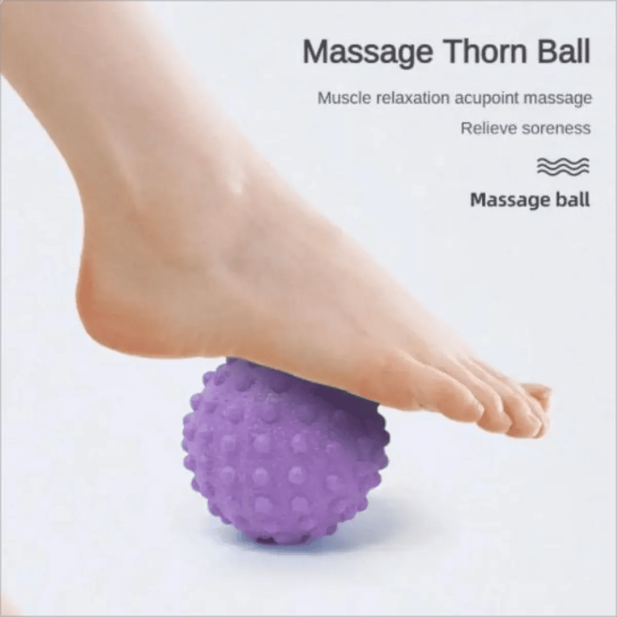 "Durable TPE Spiky Massage Ball Trigger Point Sport Fitness Hand Foot Pain Relief Plantar Fasciitis Reliever Hedgehog 4.5cm Ball