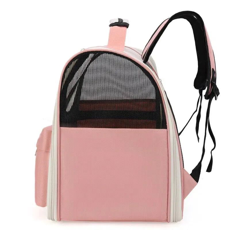 Cat Dog Bag Pet Outing Portable Backpack Breathable Side Large Space