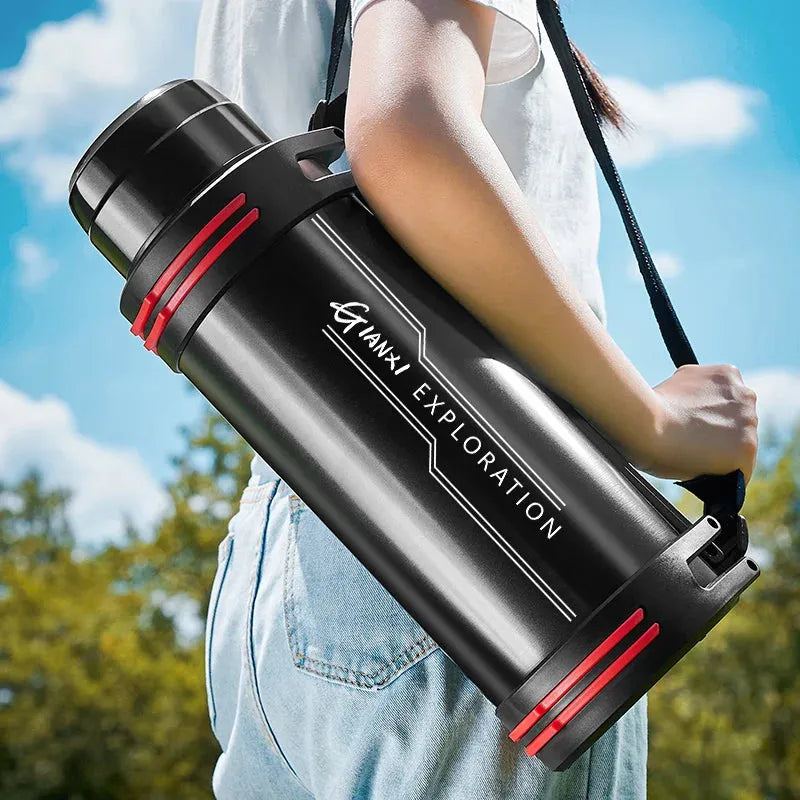Stainless Steel Thermos Bottle Vacuum Large capacity Flasks Water Bottle Insulated Water Outdoor travel Bottle Cup Keeping Warm