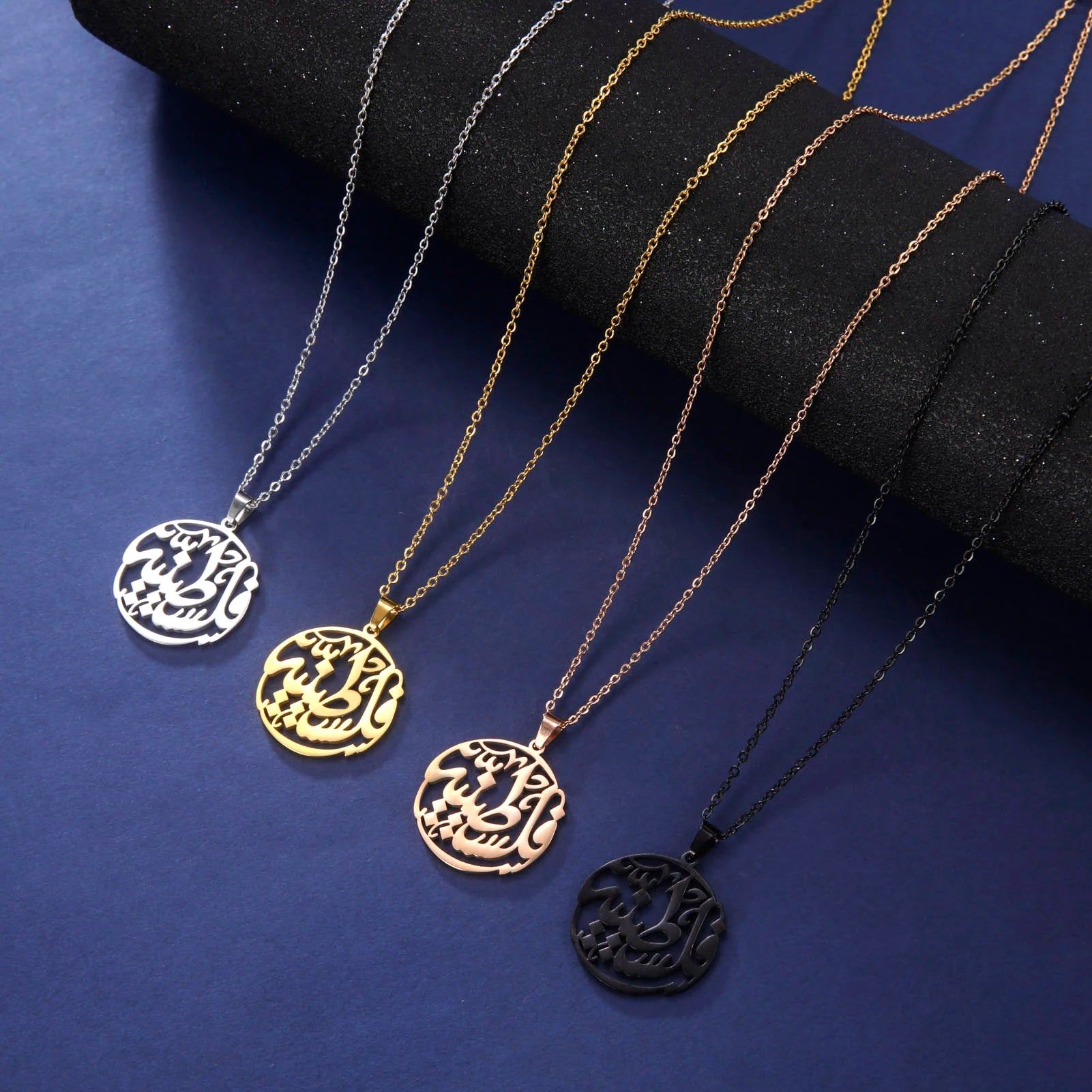 Cazador Palestine Round Pendant Necklace for Women Men Chain Necklace Anniversary Birthday Gift Stainless Steel Jewelry 2024