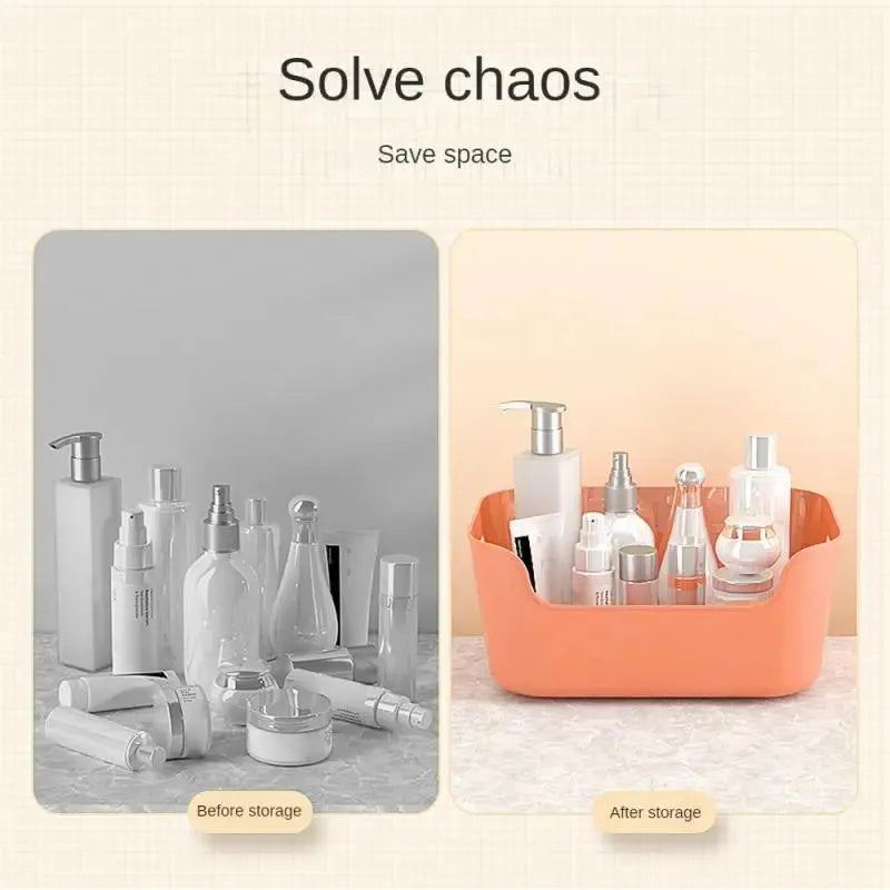 Household Fall Resistance Multifunction Storage Classification Desktop Heighten Grocery Basket Big Exposure Storage Basket