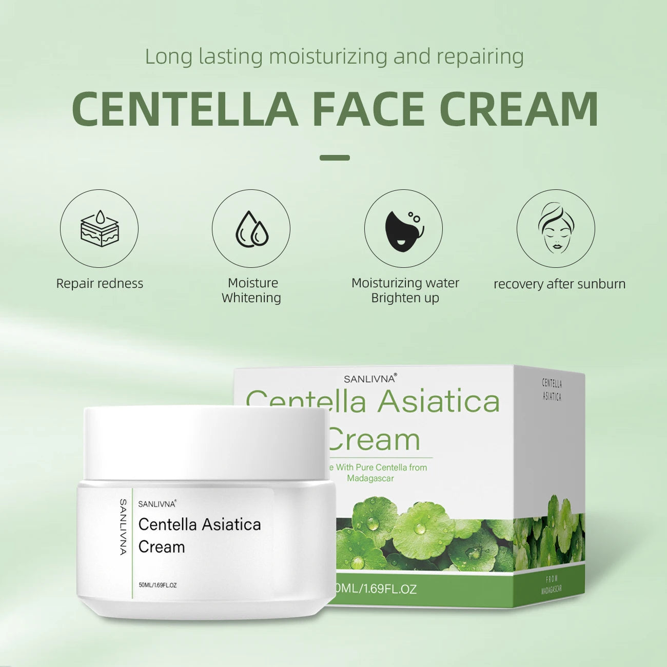 Centella Asiatica Toner Cleanser Moisturizing Repair Essence Moisturizing Facial Treatment Facial Moisturizer Brightening Skin