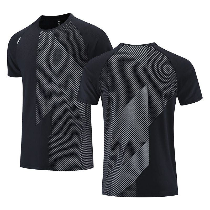 Quick Dry Men Running T-shirt Fitness Sports Top Gym Training Shirt Breathable Jogging Casual Sportswear - Jointcorp