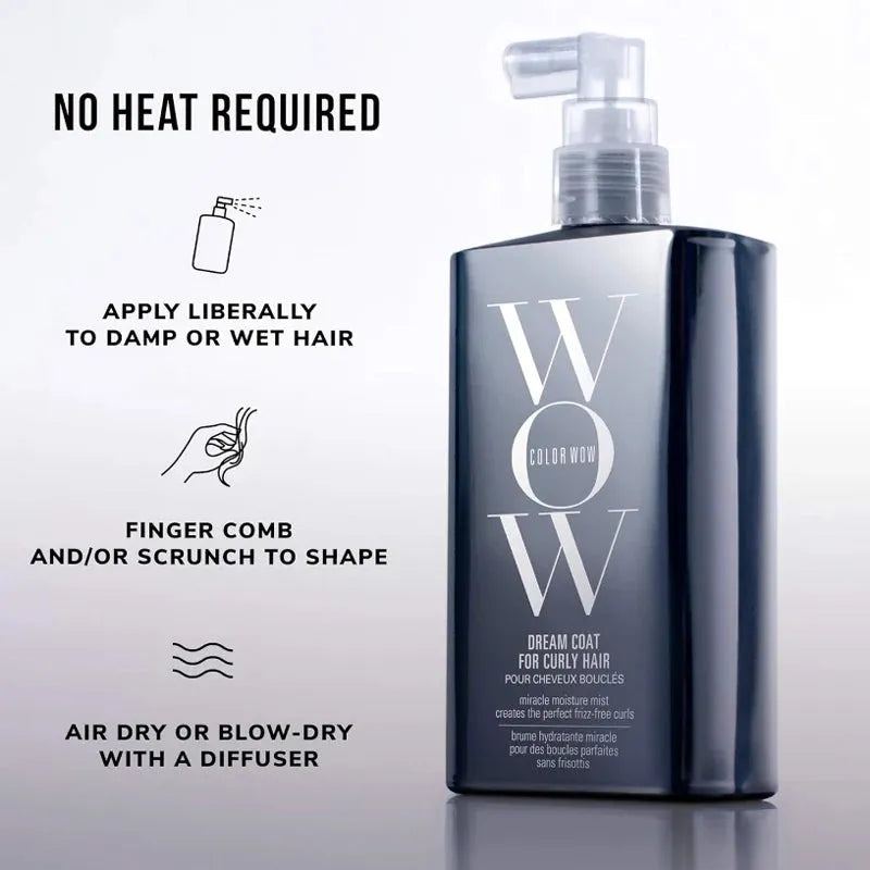 COLOR WOW Dream Coat for Curly Hair-Frizz-Free Curls Made Easy Moisture-Boosting Spray Curl-Enhancing Formula Hair Care Product