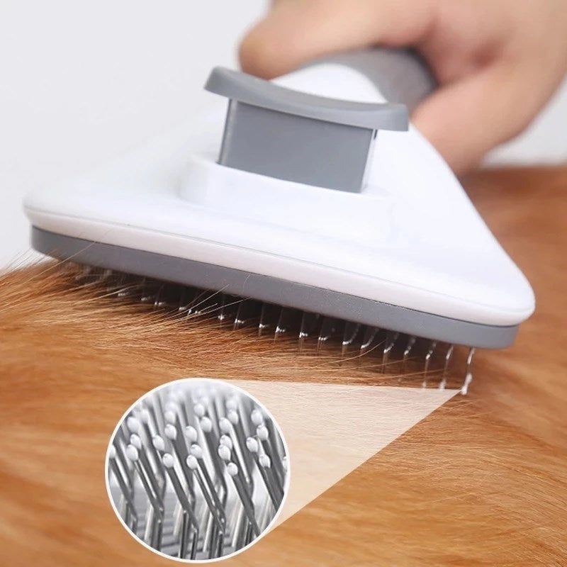Pet Dog Brush Cat Comb Self Cleaning Pet Hair Remover Brush For Dogs Cats Grooming Tools Pets Dematting Comb Dogs Accessories - Jointcorp