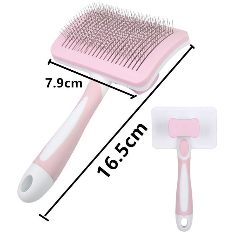 Cat Comb One-click Cat Brush Automatic Pet Hair Remover Pet Grooming Open Knot Comb for Cats Grooming Handle Brush Pet Supplies