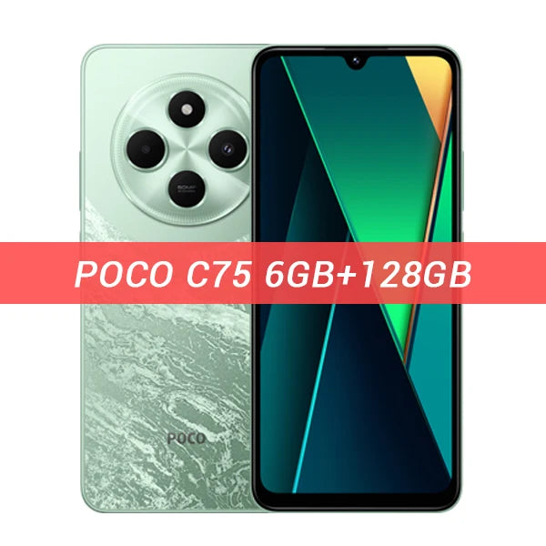 New POCO C75 Global Version Smartphone NFC Helio G81-Ultra 50MP Dual Camera 6.88' 120Hz Display Massive 5160mAh Battery