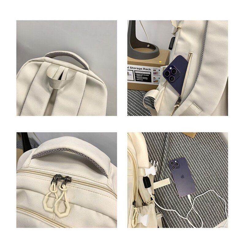 Korean Version Of Harajuku High School Solid Junior High School Student College Style Backpack