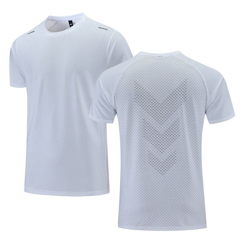 Quick Dry Men Running T-shirt Fitness Sports Top Gym Training Shirt Breathable Jogging Casual Sportswear - Jointcorp