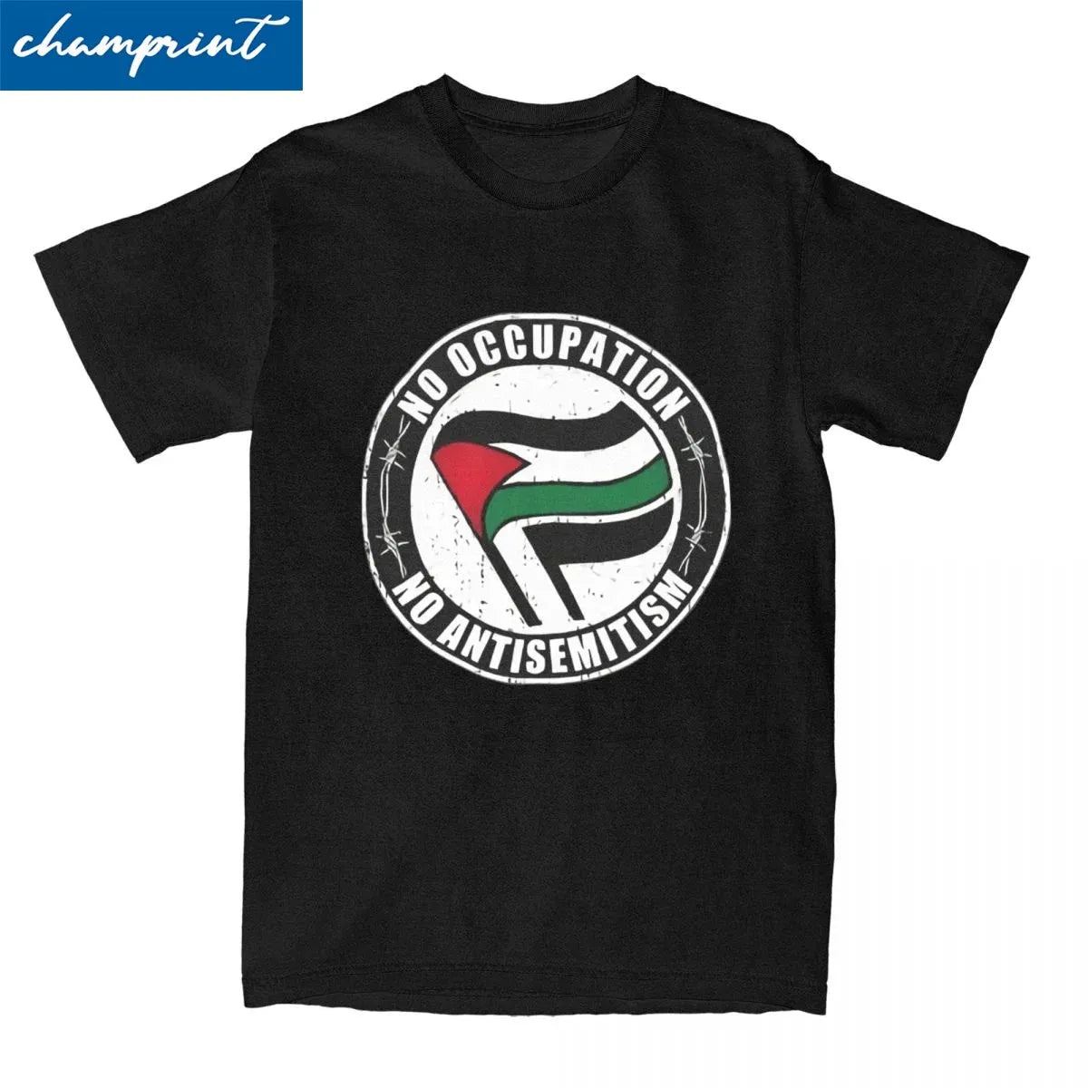Men Women's T-Shirt Palestine Flag Palestinian Humorous Pure Cotton Tee Shirt Short Sleeve T Shirts O Neck Clothing Printing