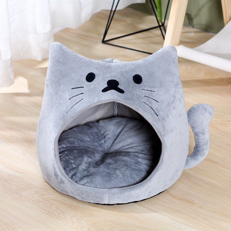 New Deep Sleep Comfort In Winter Cat Bed Iittle Mat Basket Small Dog House Products Pets Tent Cozy Cave Nest Indoor Cama Gato - Jointcorp