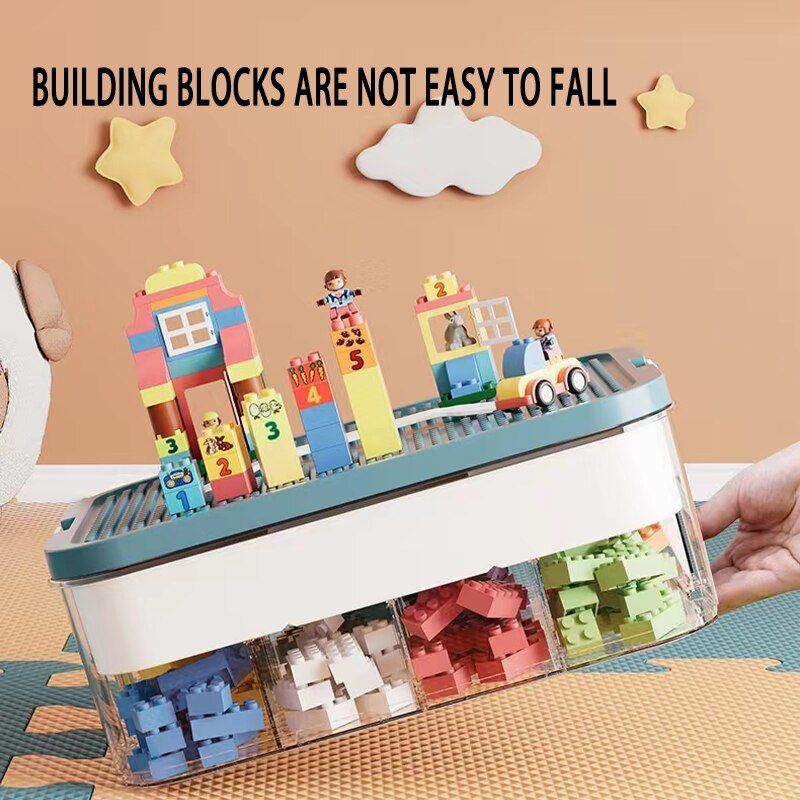 Small Particle Lego Building Block Storage Box Multi-layer Partitioned Parts Classification Box CHILDREN'S Toy Building Block Bo