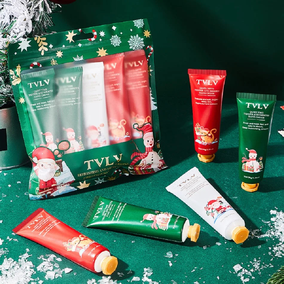 Refreshing and moisturizing Christmas hand cream, with a refreshing and tender texture, improves and moisturizes the skin