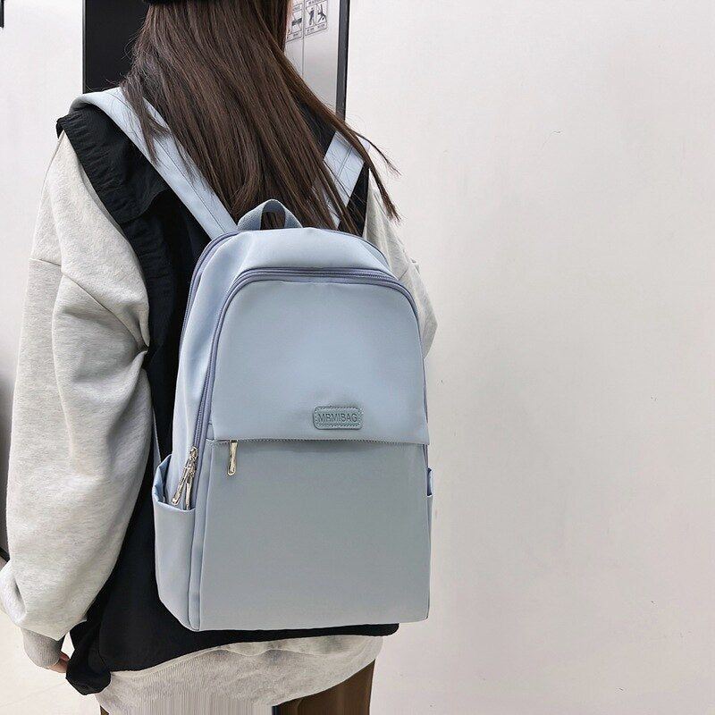 1pc Double Shoulder Backpack Nylon Material Graffiti for Daily Travel, Suitable For Couples, Leisure Backpacks