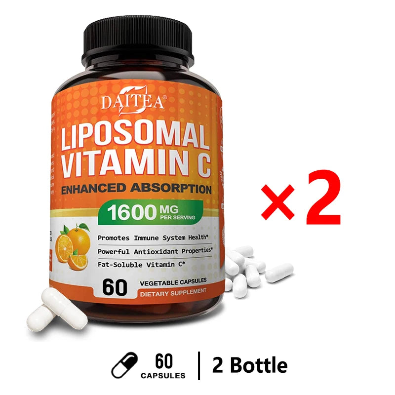 Big Tea Liposomal Vitamin C - Bone Density, Heart and Brain Health and Natural Calcium Supplement