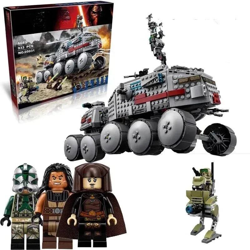 HOT TOY 75151 Scene Turbo Tank Building Block Props Model Moc DIY Children's Assembled Toys Birthday Christmas Gift