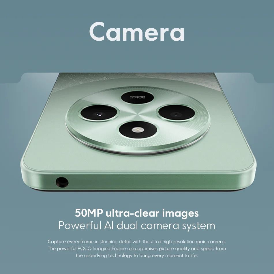 New POCO C75 Global Version Smartphone NFC Helio G81-Ultra 50MP Dual Camera 6.88' 120Hz Display Massive 5160mAh Battery