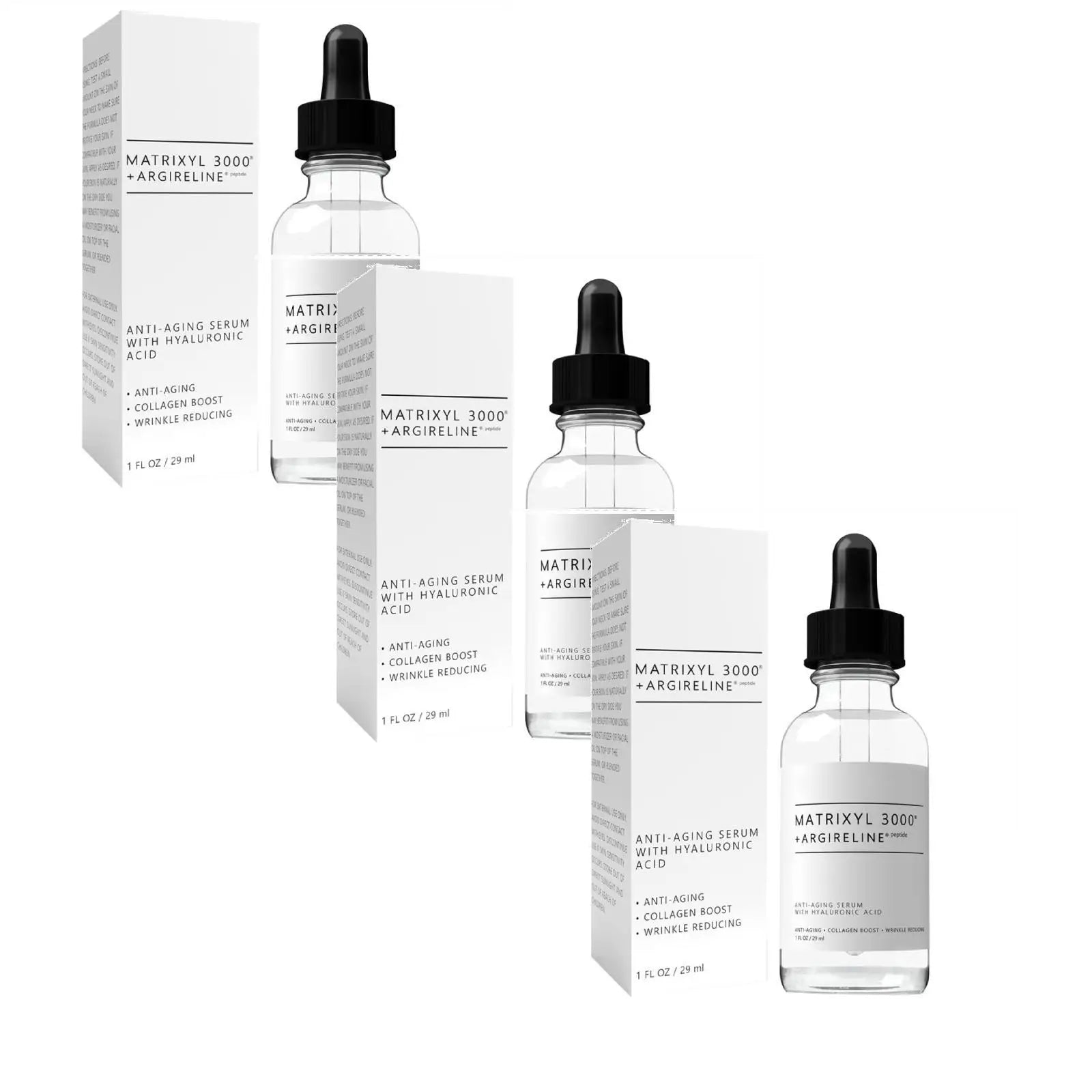 FACIAL PEPTIDE Serum FIRMS SKIN, REDUCES WRINKLES AND COLLAGEN LOSS, DELAYS AGING AND MOISTURIZES Serum29ML