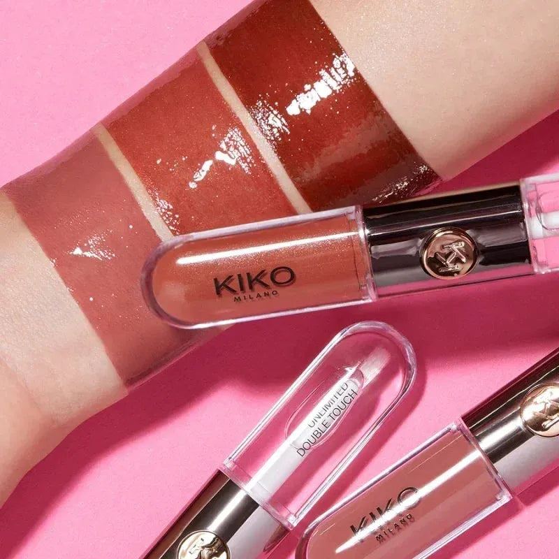 Double-Head Lip Gloss Non-Fading Non-Stick Cup Glossy Moisturizing Lip Glaze Cameo Brown Lip Gloss Makeup Cosmetics For Women