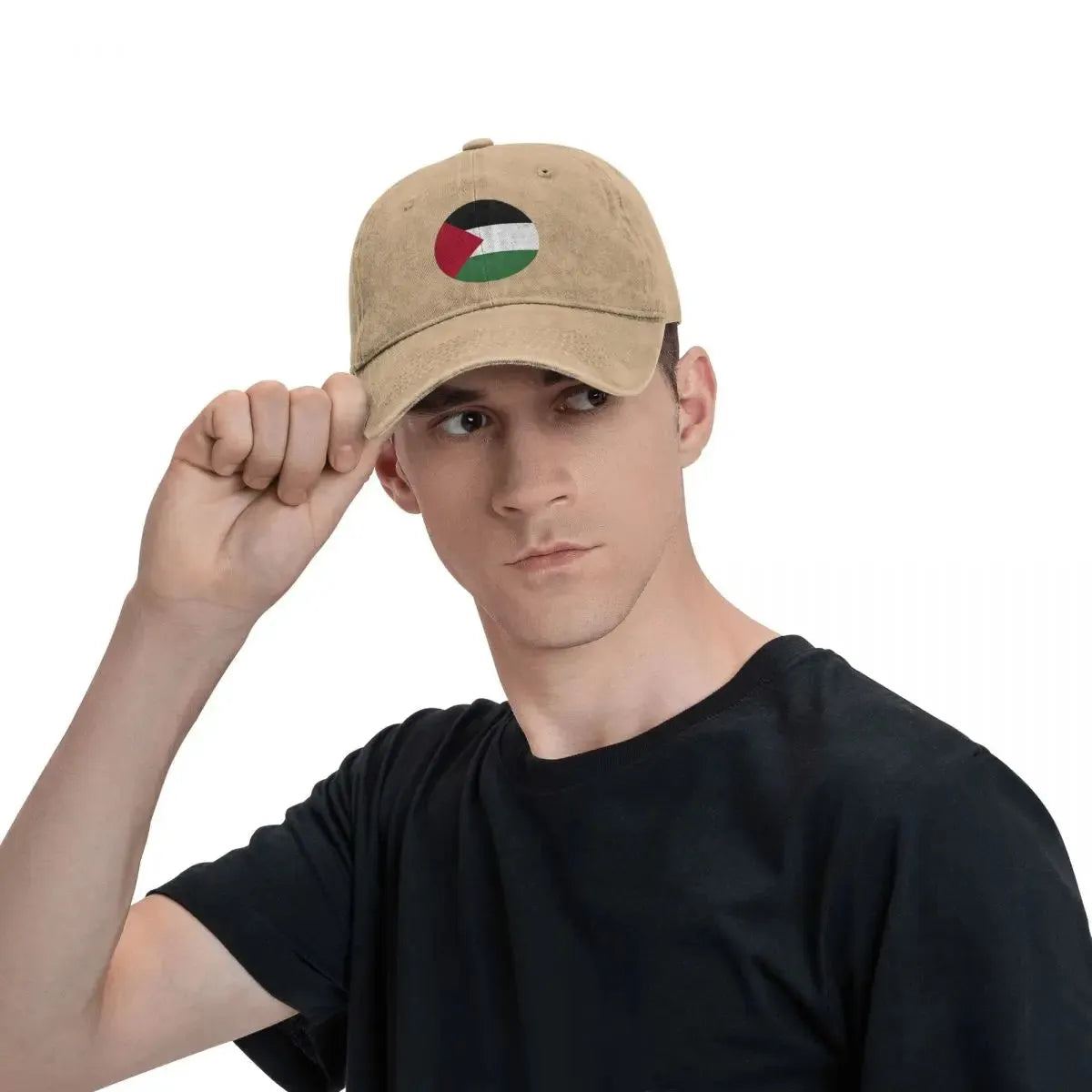 Palestine Circle Baseball Cap Running Hippie Breathable Trucker Hat Men Women Fashion Designer Baseball Caps
