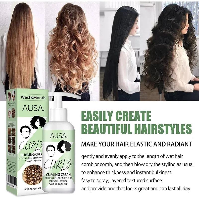 Hair Curl Spray Bouncy Resilient Enhancer Natural Hair Styling Curly Curlie Revive Spray Enhances Natural Wave Hair Conditioner