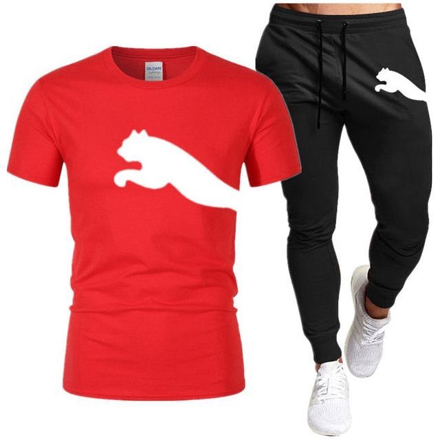 Men's Suit Fashion Sportswear Men's Short Sleeve T-shirt + Tracksuit Men's Casual Men's Wear Men's Jogging Suit