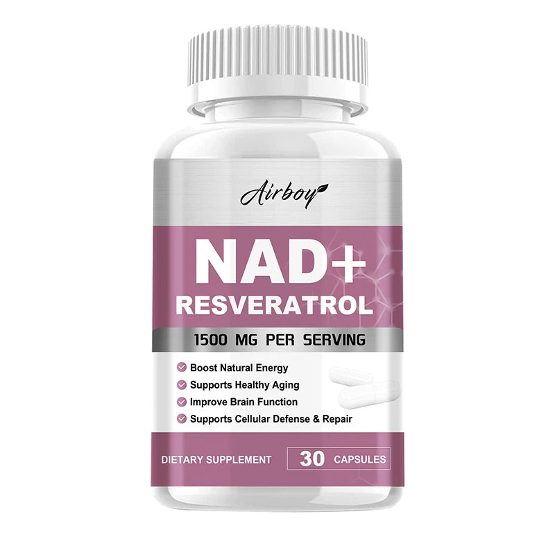 NAD + Resveratrol - Anti-Aging Cell Booster,NAD+ Booster, Nicotinamide Riboside Alternative, Natural Energy & Cellular Health