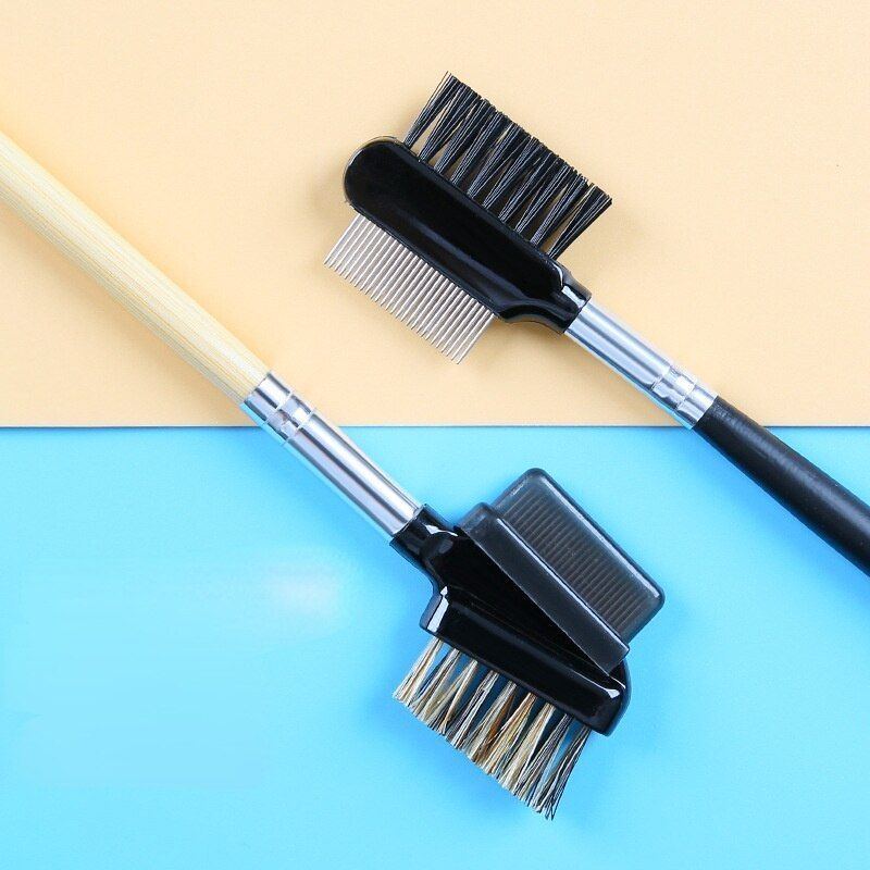 Pet Dog Puppy Tear Stain Remover Brush Eye Comb Pet Combs Double-Sided Eye Grooming Brush Removing Crust for Small Cats Kitten - Jointcorp